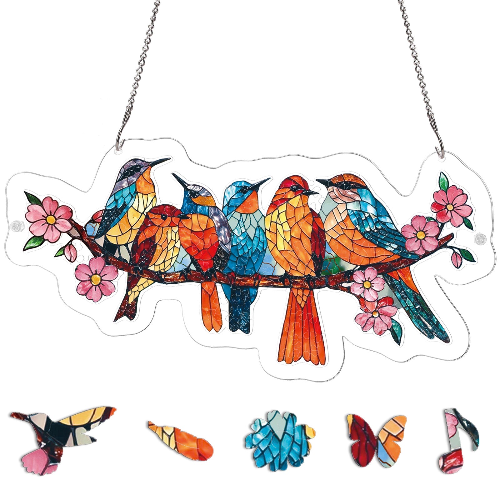 kaayee-suncatcher-blossom-songbirds-acrylpuzzle-transparent image 3