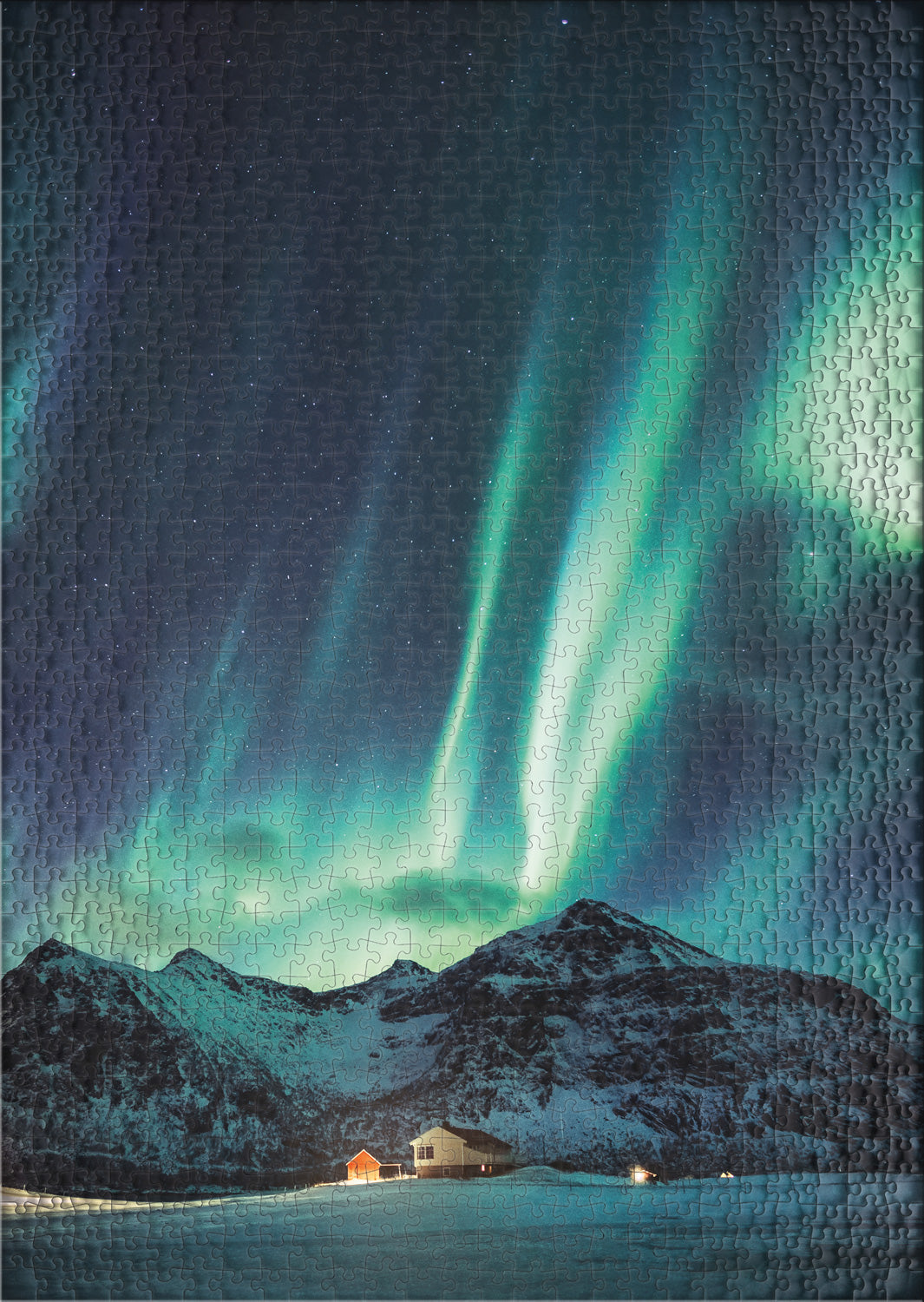 ulmer-puzzleschmiede-puzzle-1000-teile-schauspiel-der-nacht-polarlicht image 2