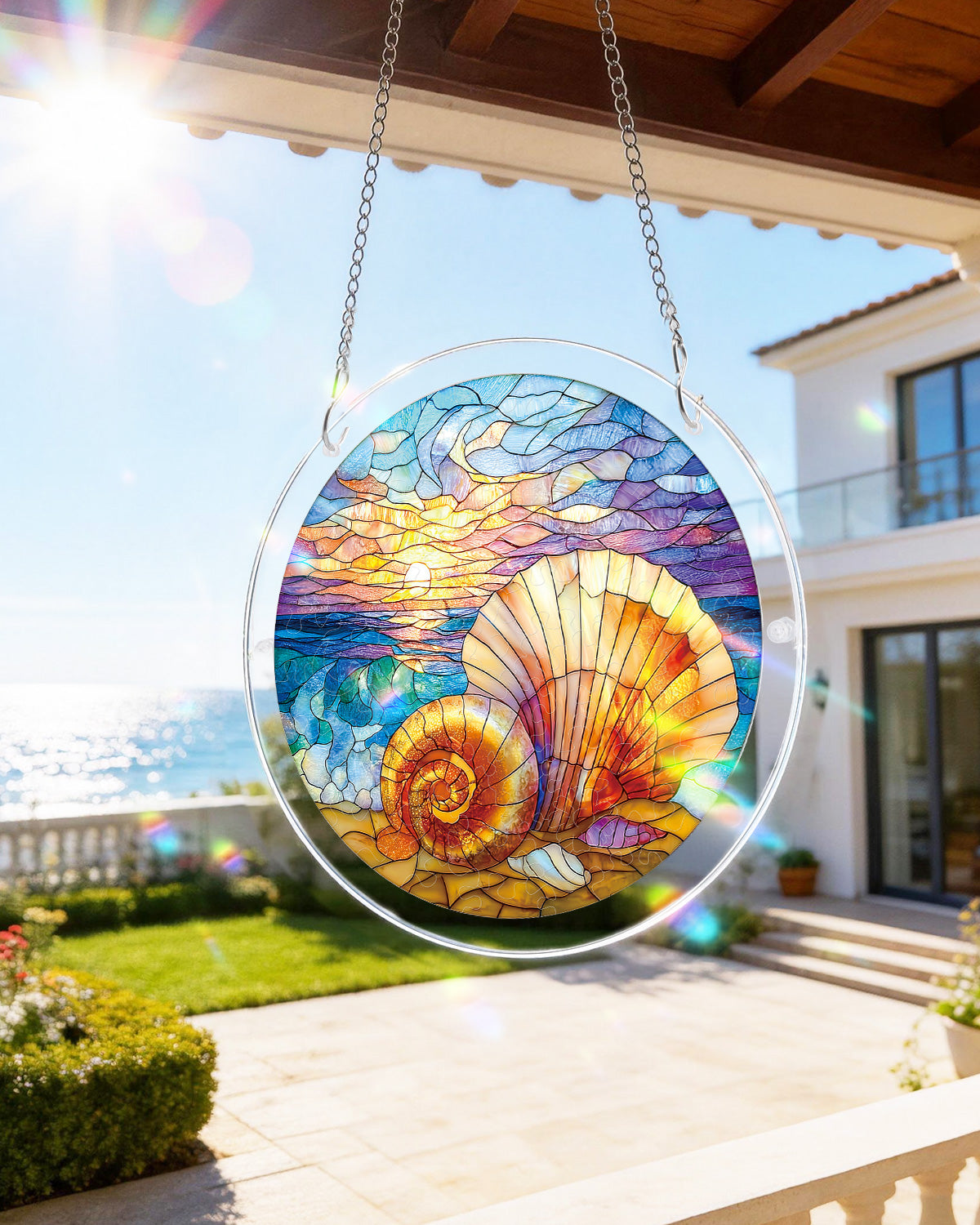 kaayee-suncatcher-puzzle-ocean-echo-shell-fensterdeko-muschel-acryl image 8