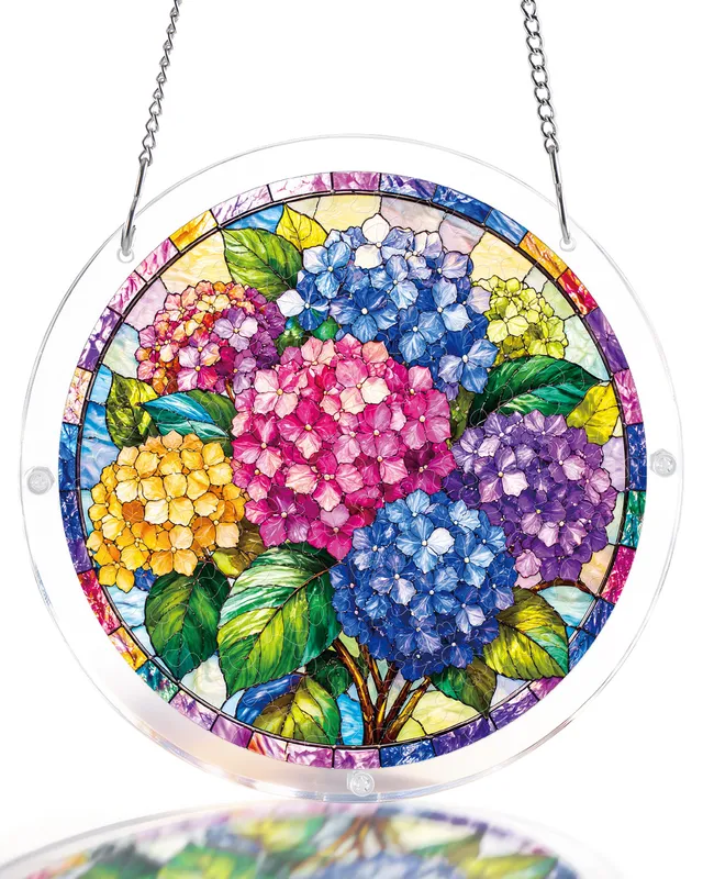 kaayee-suncatcher-puzzle-hydrangea-in-bloom-medium-20-8-cm image 1