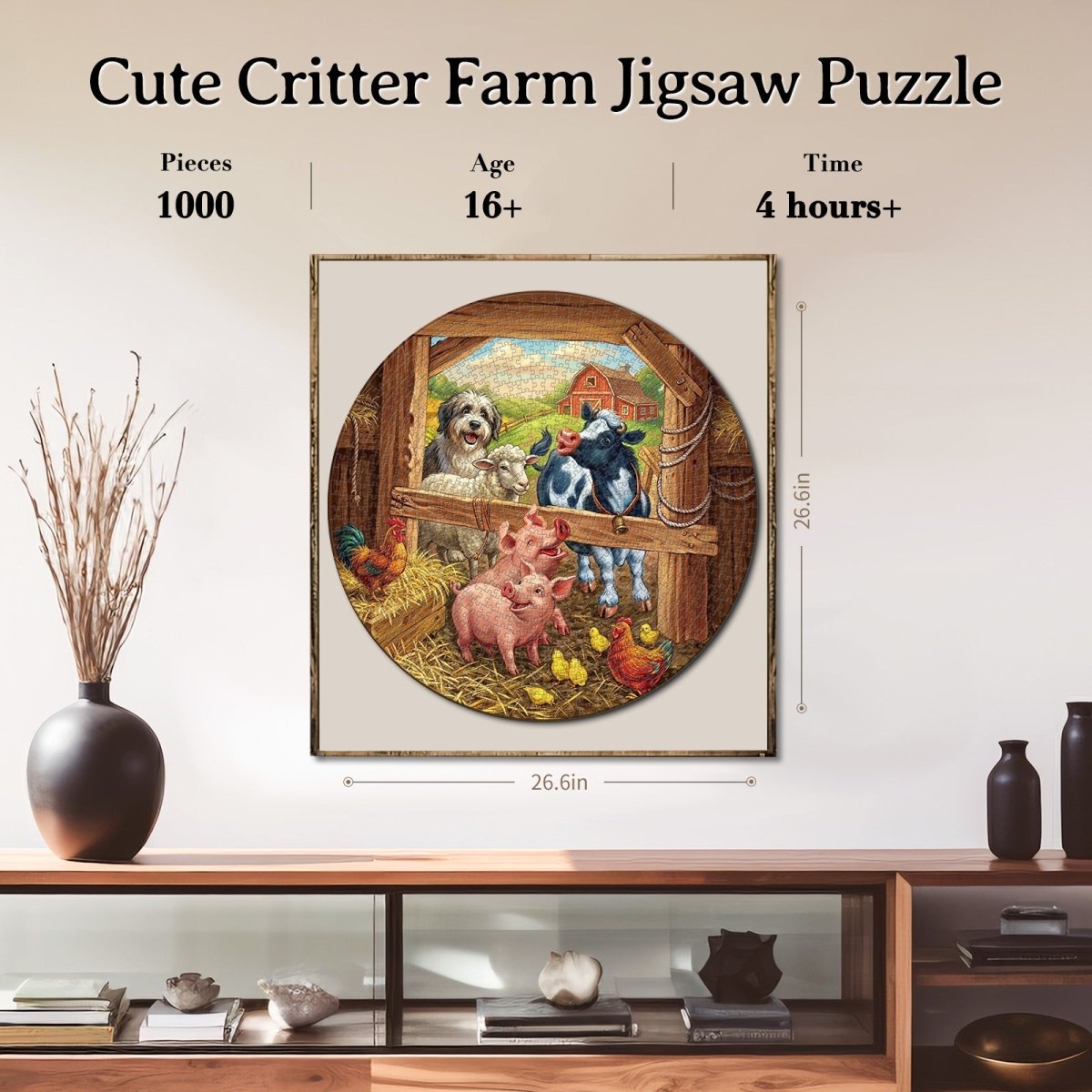 kaayee-cardboard-puzzle-cute-critter-farm-1000-teile-eco image 4
