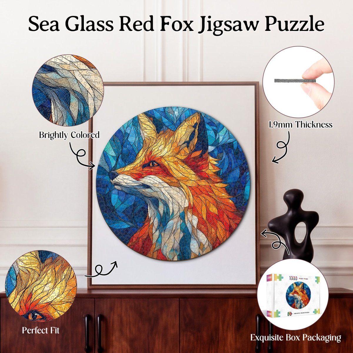 kaayee-cardboard-puzzle-fuchs-1000-teile-rund image 3