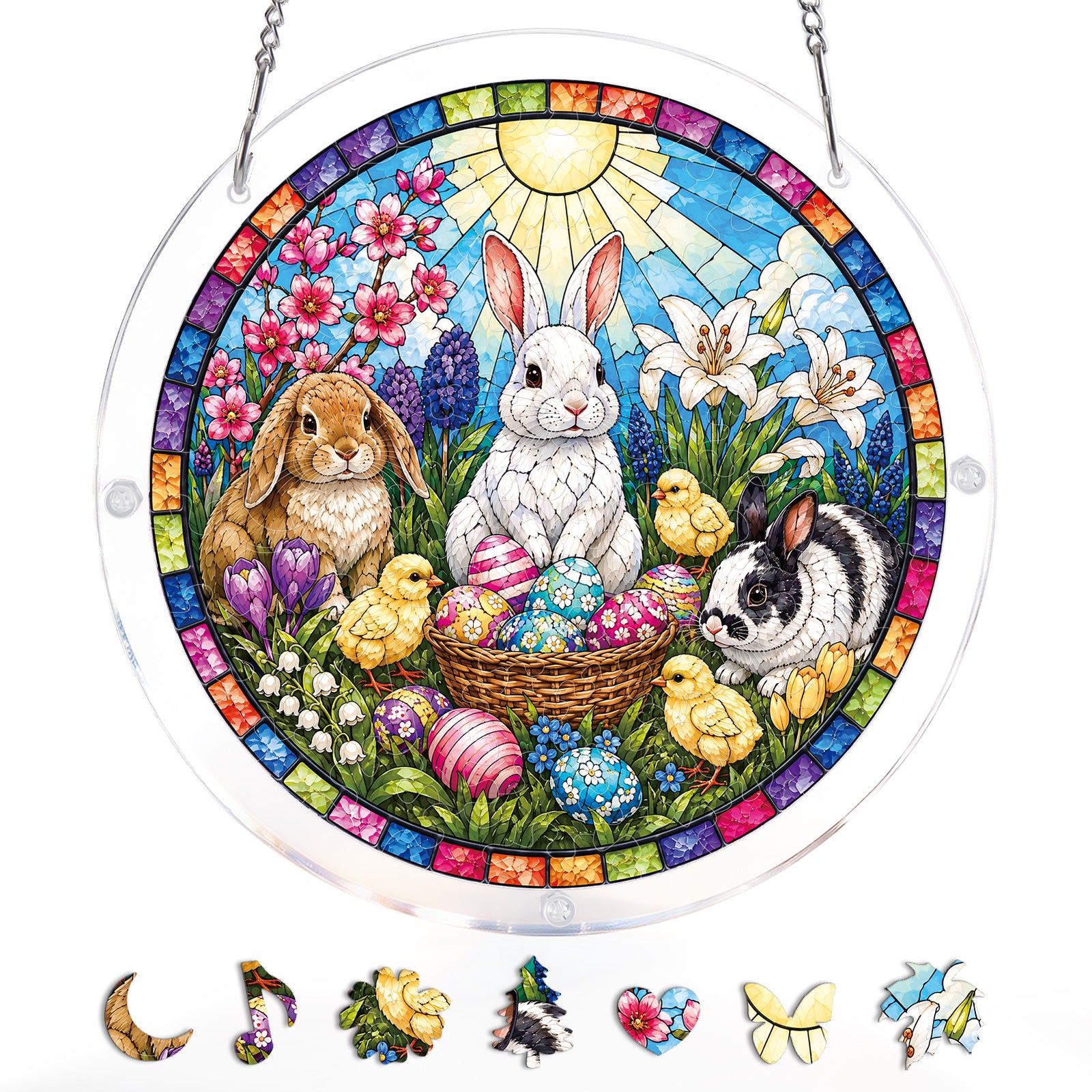 kaayee-suncatcher-spring-bunny-garden-fensterbild-medium image 3