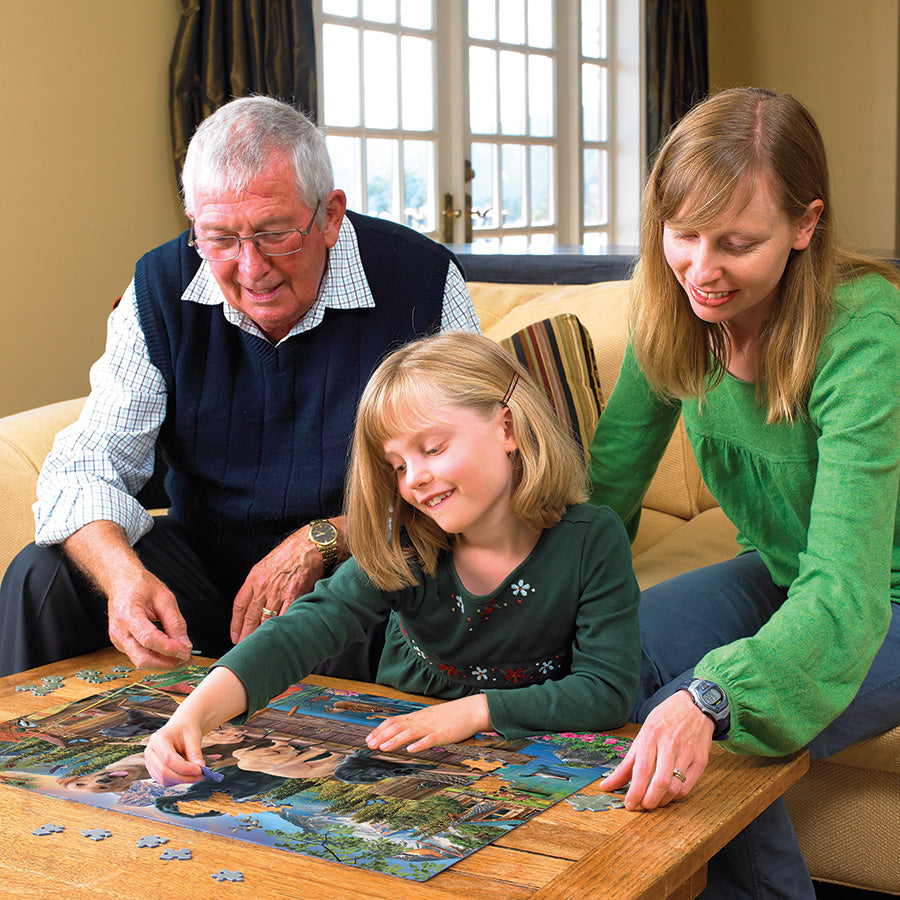cobble-hill-family-pieces-350-pups-and-ducks-puzzle-350-teile-hunde image 4