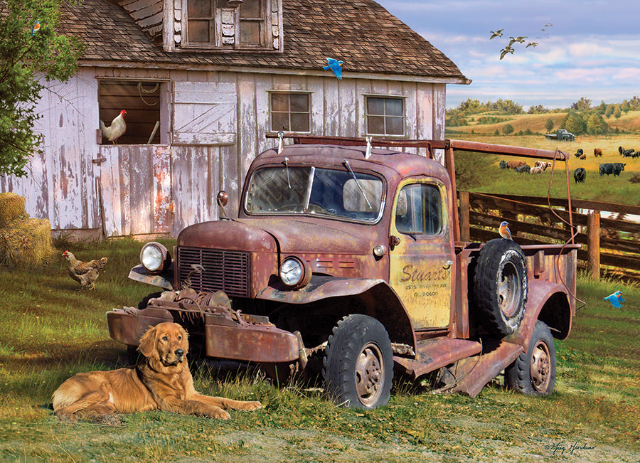 cobble-hill-1000-piece-summer-truck-puzzle-hund-1000-teile image 2