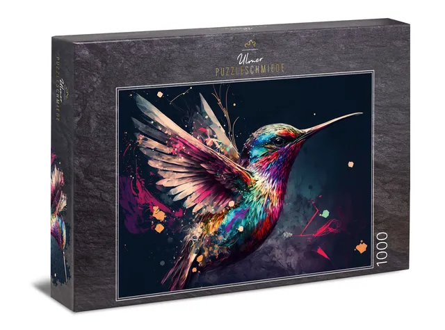 ulmer-puzzleschmiede-kolibri-puzzle-1000-teile-vogel image 1