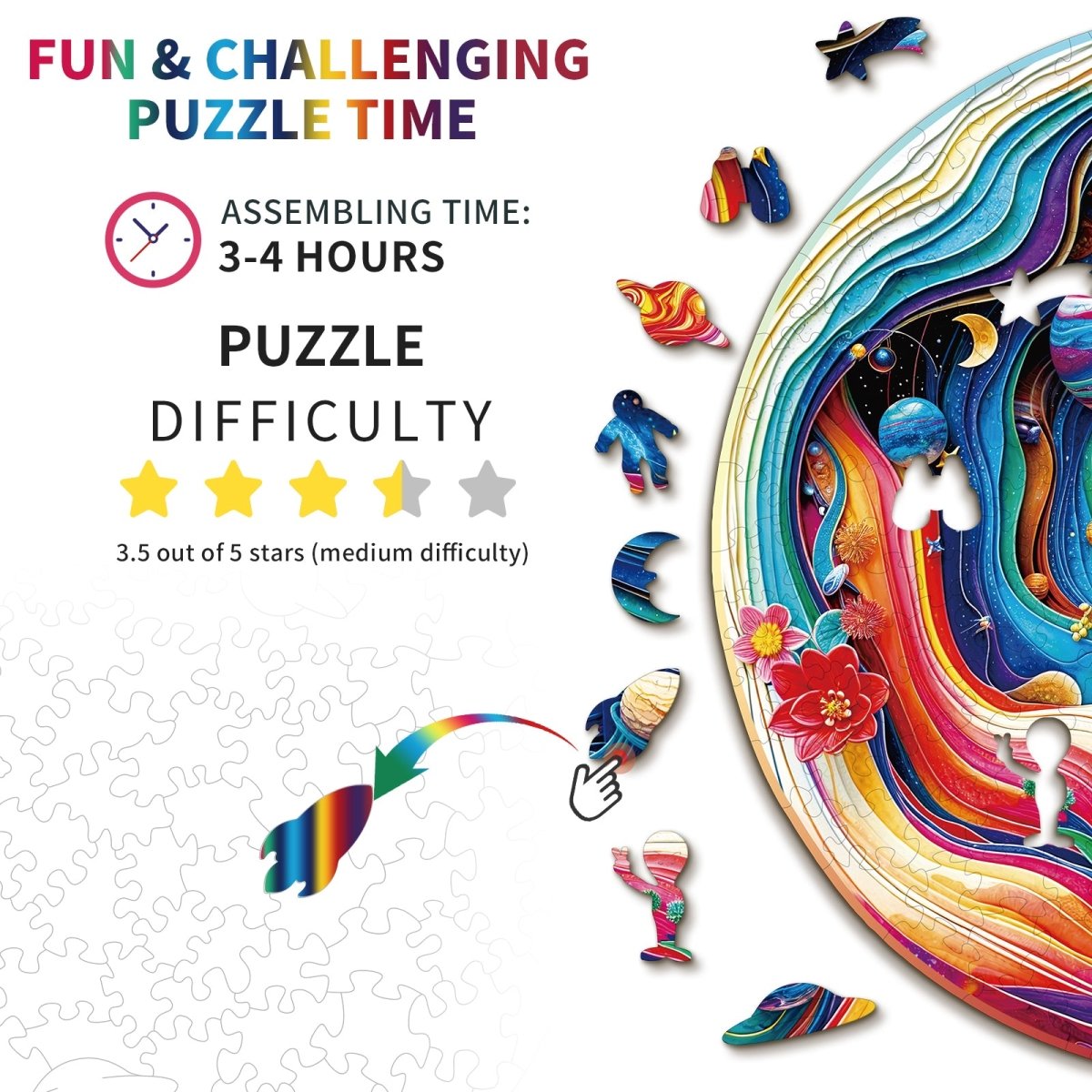 kaayee-wooden-puzzle-colorful-universe-holzpuzzle-medium image 4