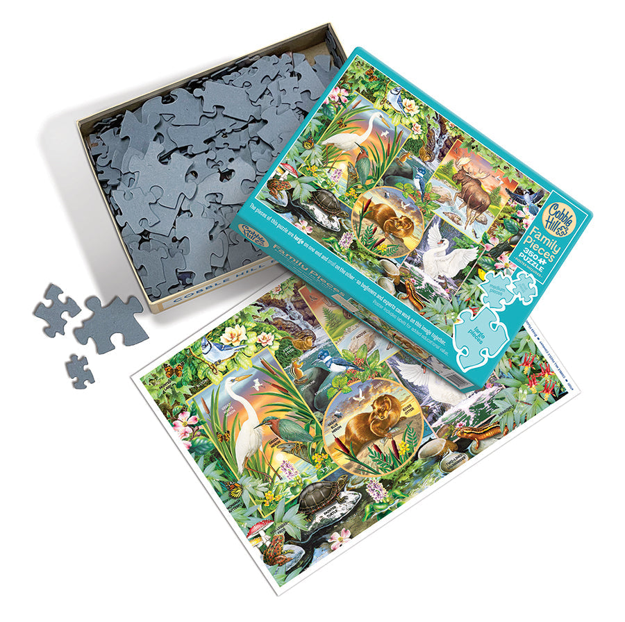 cobble-hill-family-pieces-350-river-magic-puzzle-350-teile-tiere image 3