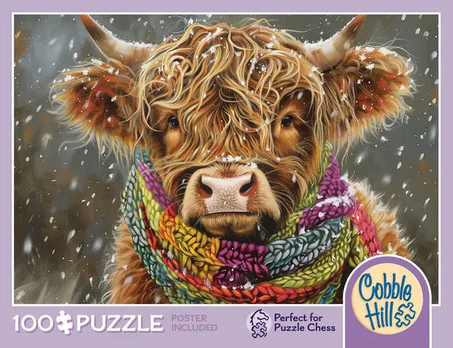 cobble-hill-100-piece-wee-coo-puzzle-100-teile-highland-cow image 1