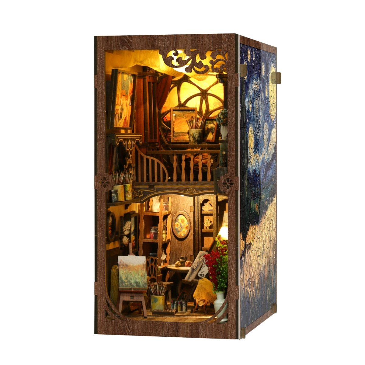kaayee-painting-room-book-nook-kit-miniatur-atelier-mit-licht image 3