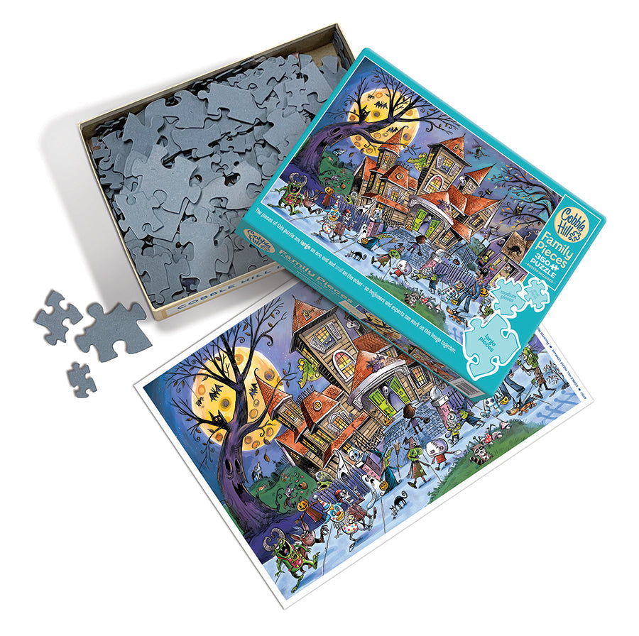 cobble-hill-family-pieces-350-puzzle-haunted-house-350-teile-halloween image 3