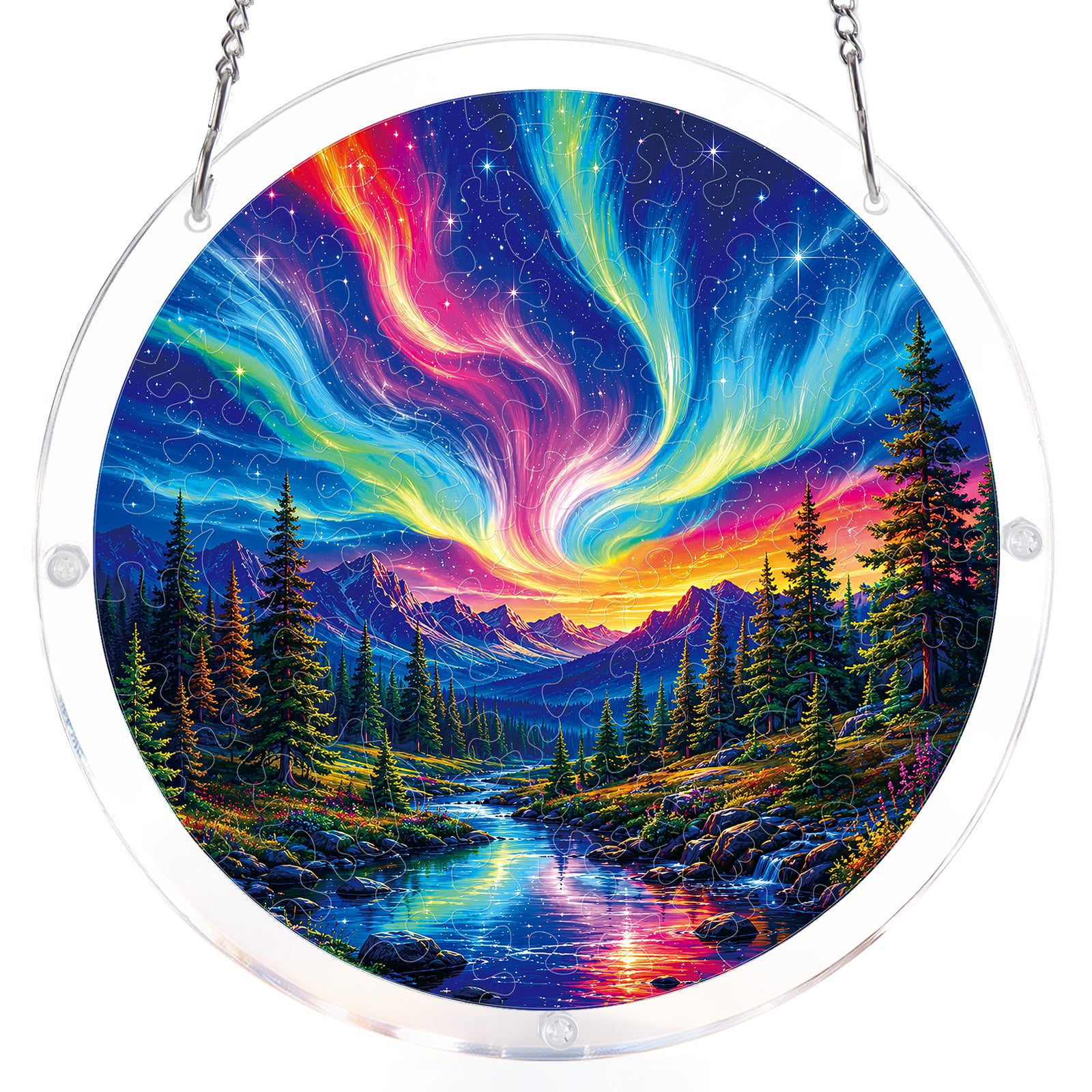 kaayee-suncatcher-puzzle-aurora-mountain-fensterbild-m-20-8-cm image 7