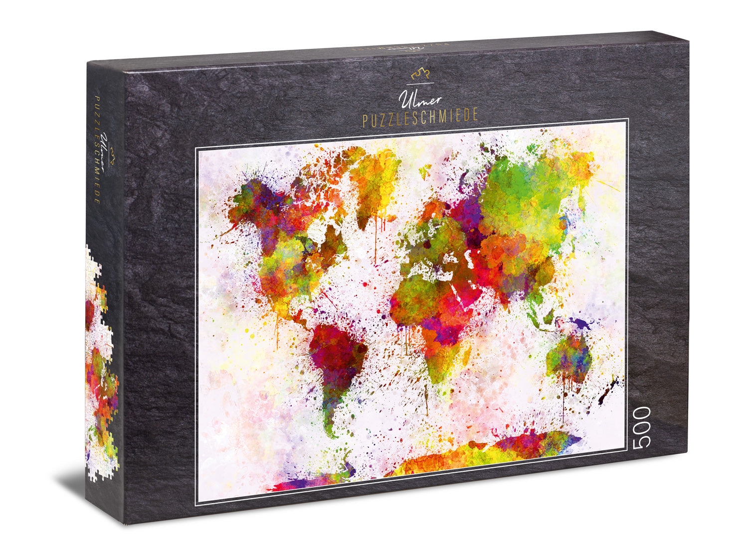 ulmer-puzzleschmiede-puzzle-500-teile-bunte-welt-weltkarte image 1