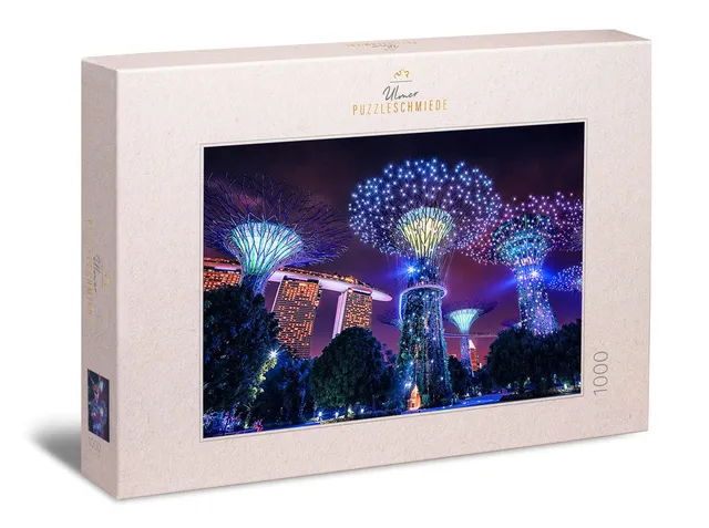 ulmer-puzzleschmiede-puzzle-1000-teile-magical-singapore-nacht-puzzle image 1