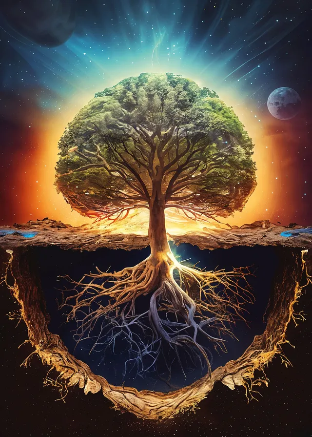ulmer-puzzleschmiede-puzzle-2000-teile-yggdrasil-weltenbaum image 1