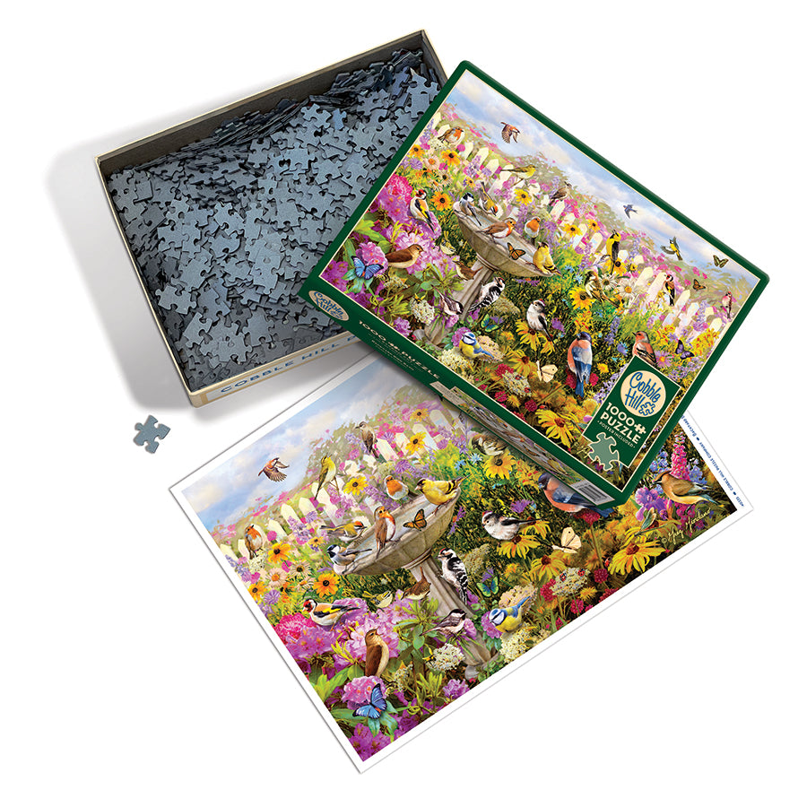 cobble-hill-1000-piece-backyard-bird-bath-puzzle-1000-teile-v-gel image 3