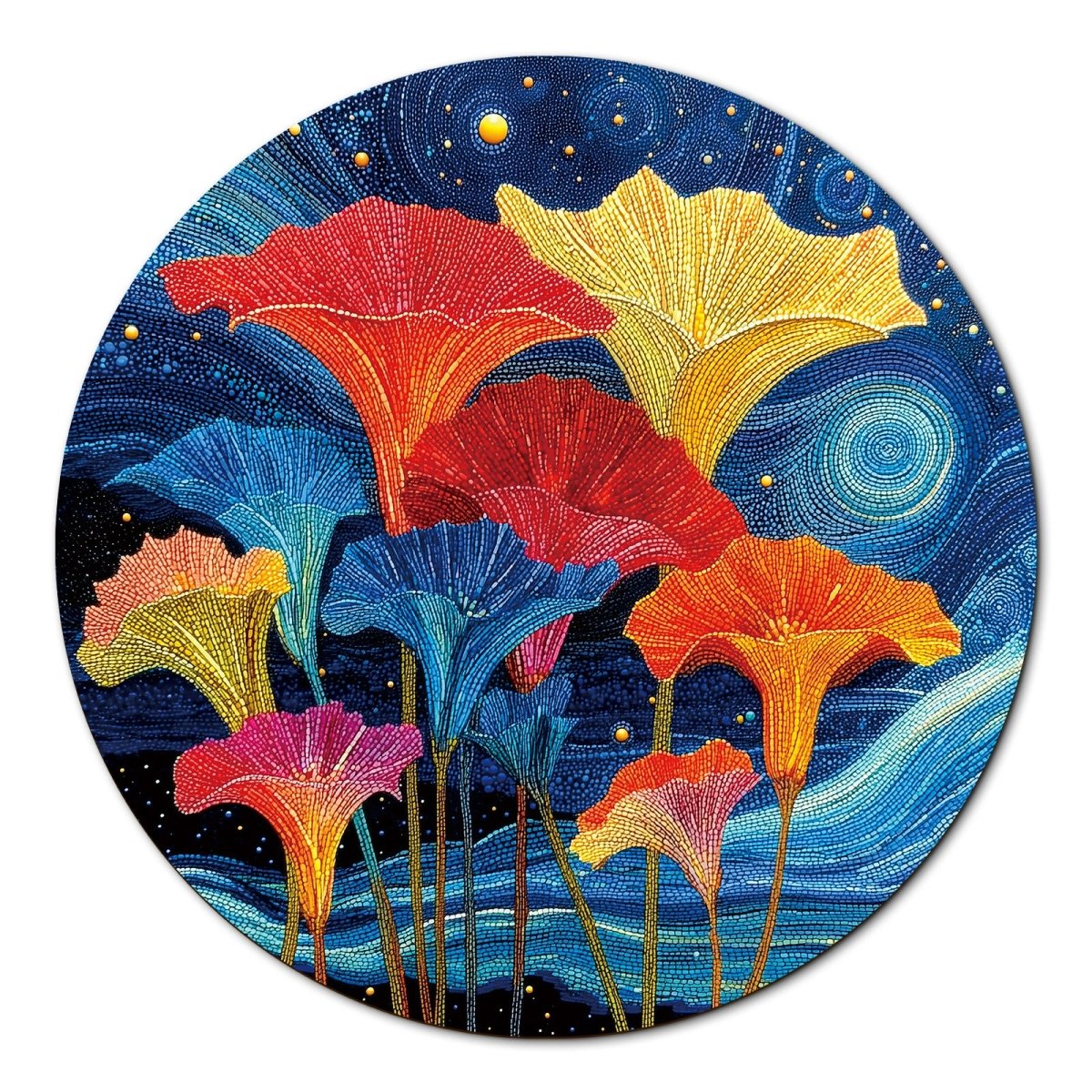 kaayee-cardboard-blossoms-in-the-starry-sea-1000-teile-puzzle image 1