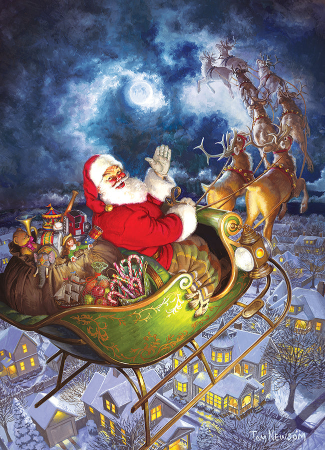 cobble-hill-1000-merry-christmas-to-all-puzzle-1000-teile-santa image 2