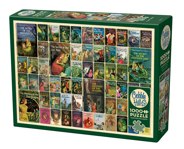 cobble-hill-1000-piece-nancy-drew-puzzle-1000-teile-vintage-collage image 1