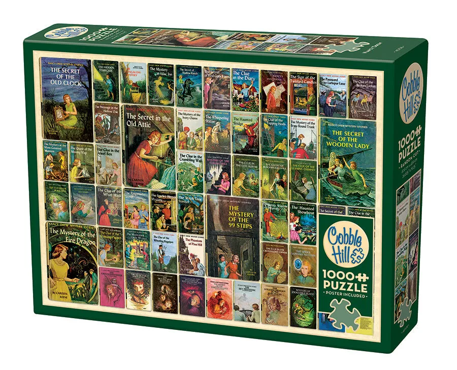 cobble-hill-1000-piece-nancy-drew-puzzle-1000-teile-vintage-collage image 1