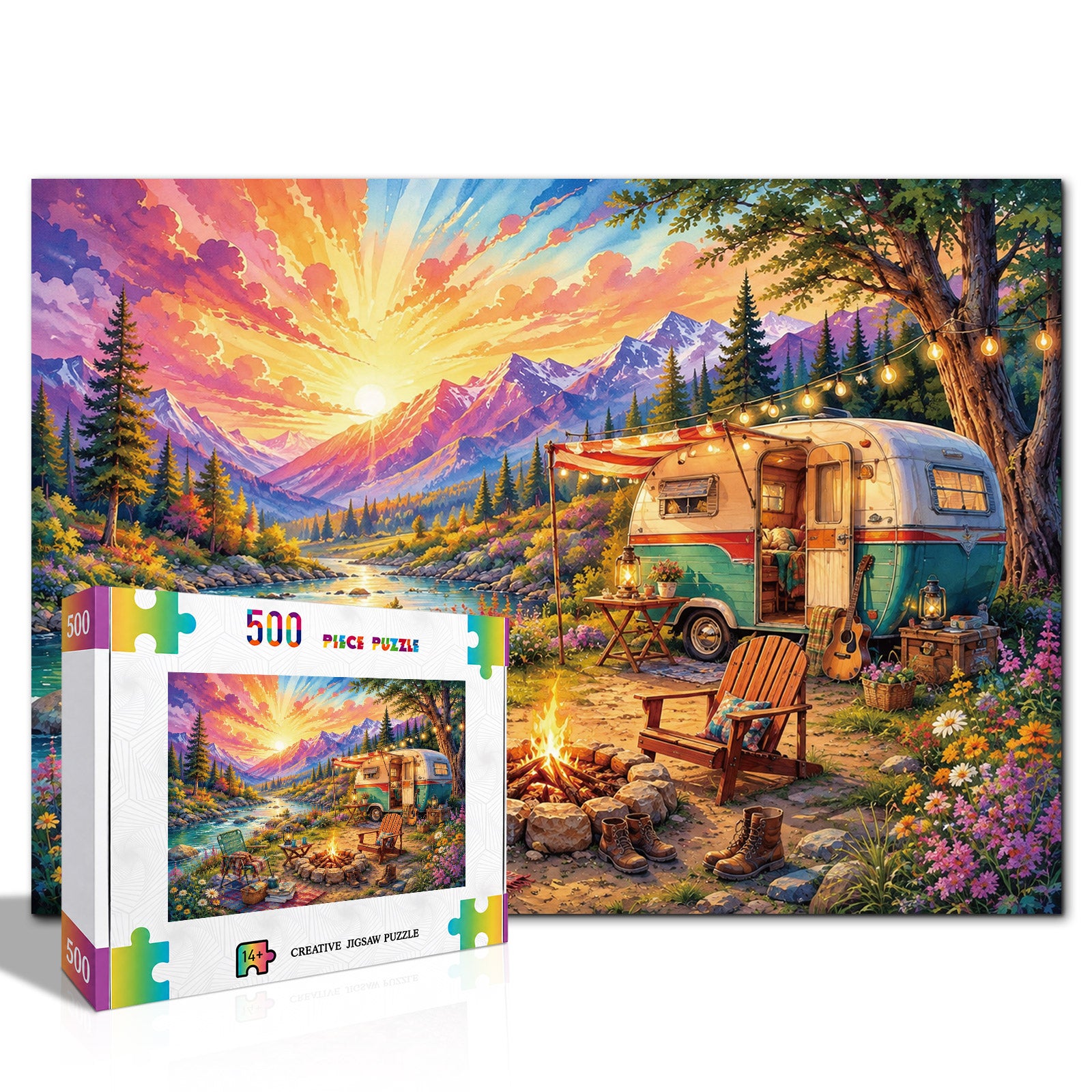 kaayee-cardboard-puzzle-vintage-national-park-500-teile image 2