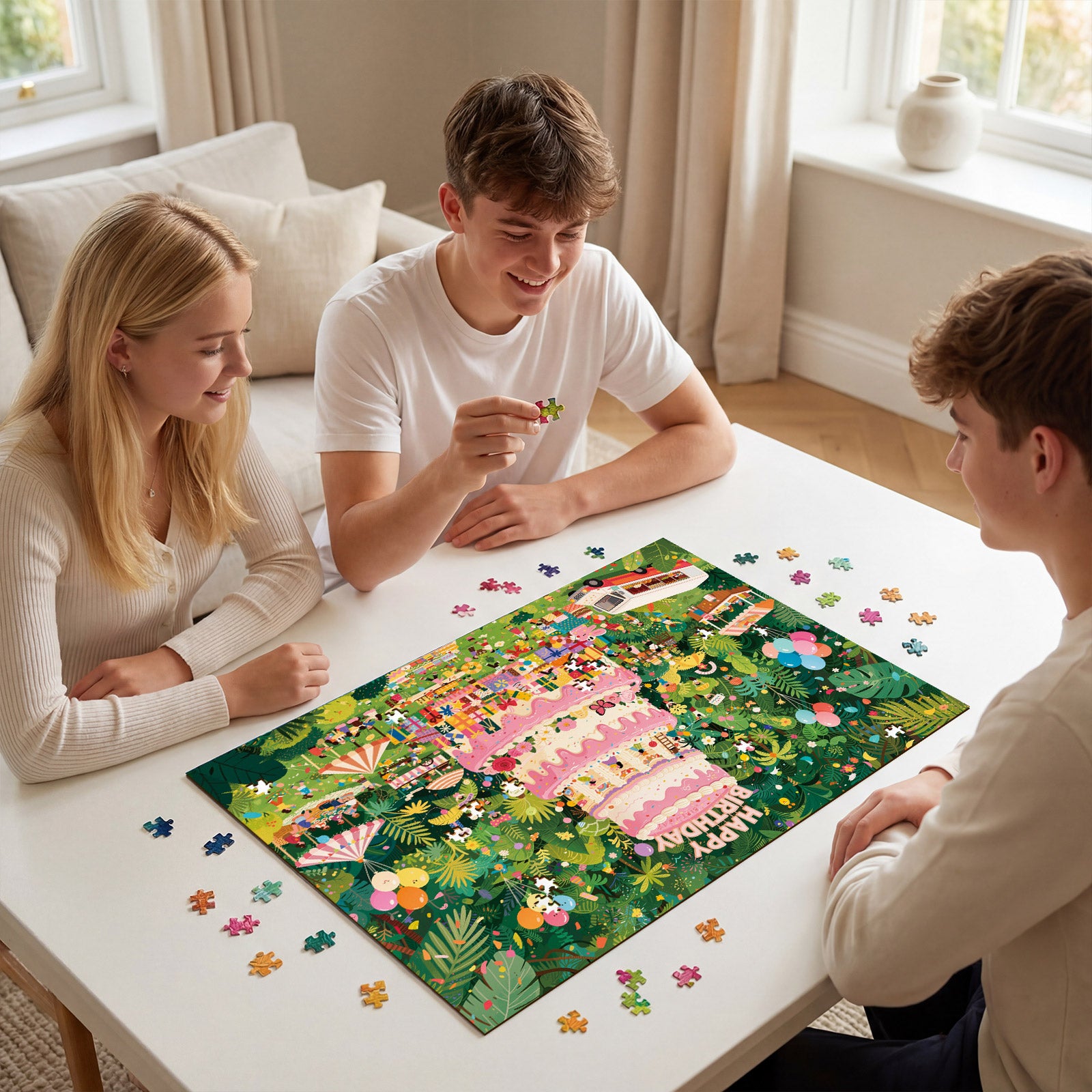 kaayee-cardboard-puzzle-dreamy-birthday-garden-1000-teile image 4