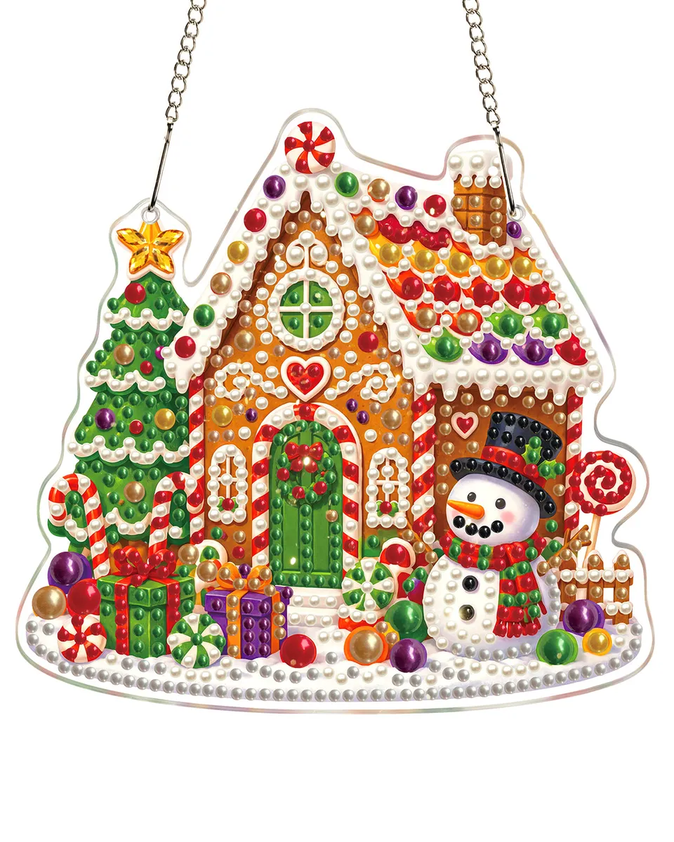 kaayee-suncatcher-puzzle-christmas-candy-house-20-cm-fenster image 1