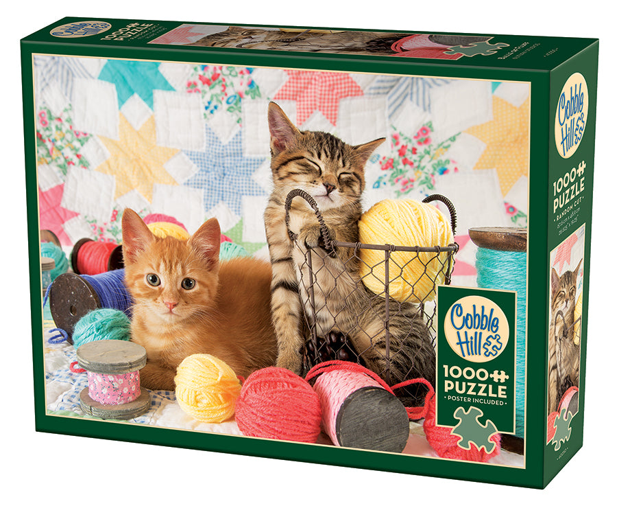 cobble-hill-balls-of-fluff-puzzle-1000-teile-katzen image 1