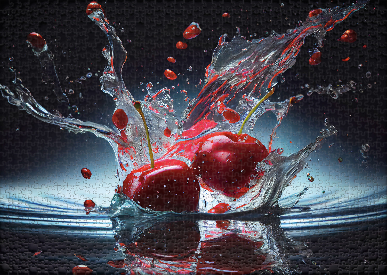 ulmer-puzzleschmiede-cherry-splash-1000-teile-kirschen-puzzle image 2