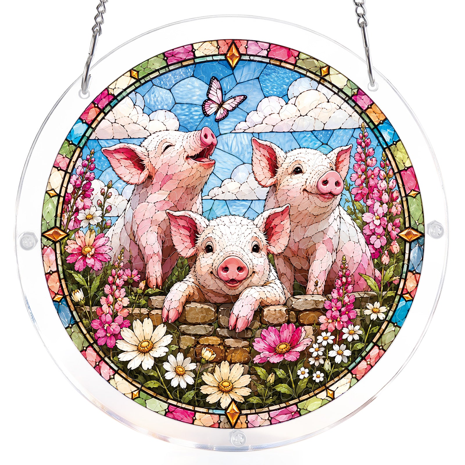 kaayee-suncatcher-meadow-piglets-acryl-fensterbild-medium image 7