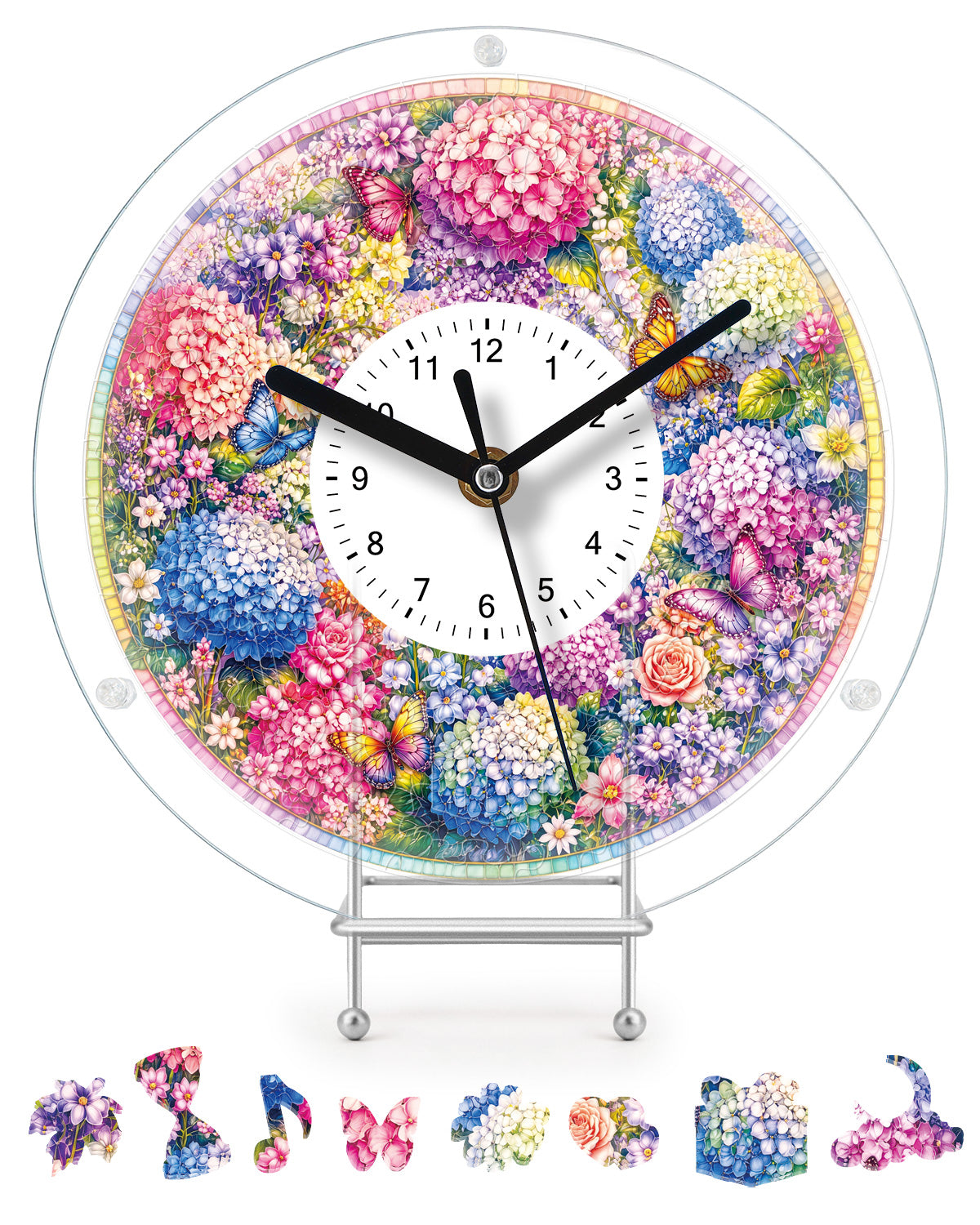 kaayee-hydrangea-symphony-puzzle-uhr-regular-hortensie image 1