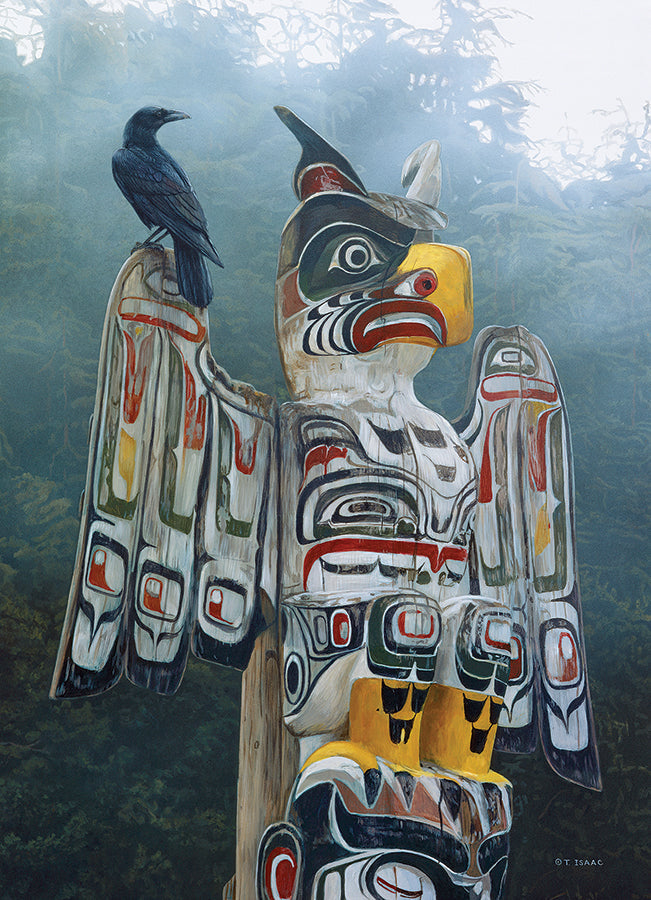 cobble-hill-totem-pole-in-the-mist-puzzle-1000-teile image 2