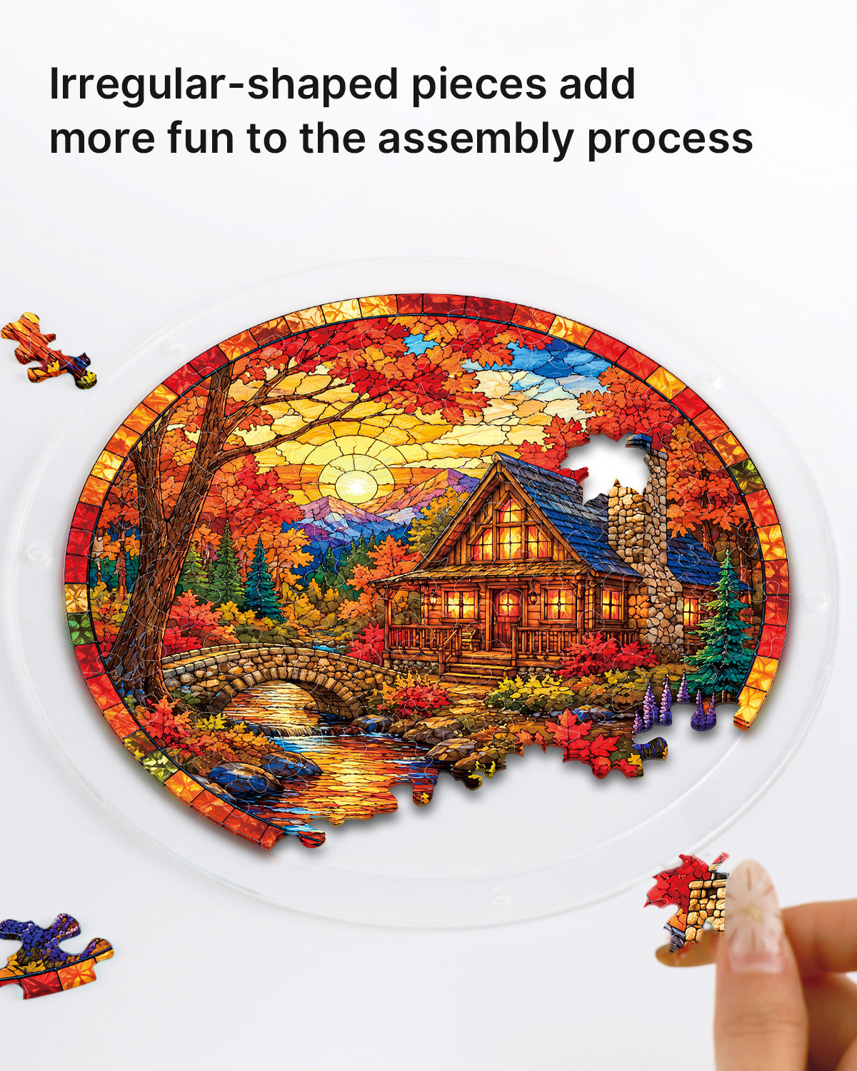 kaayee-autumn-cabin-suncatcher-fensterbild-medium image 2