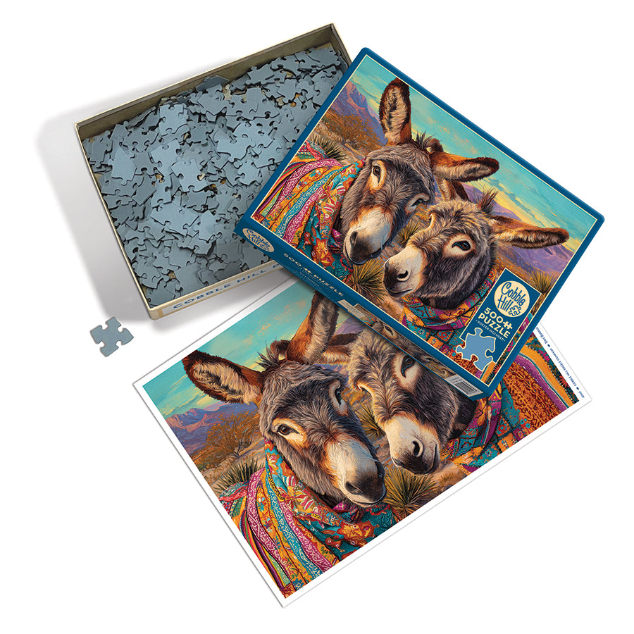 cobble-hill-500-teile-puzzle-dos-burros-esel-w-ste image 3