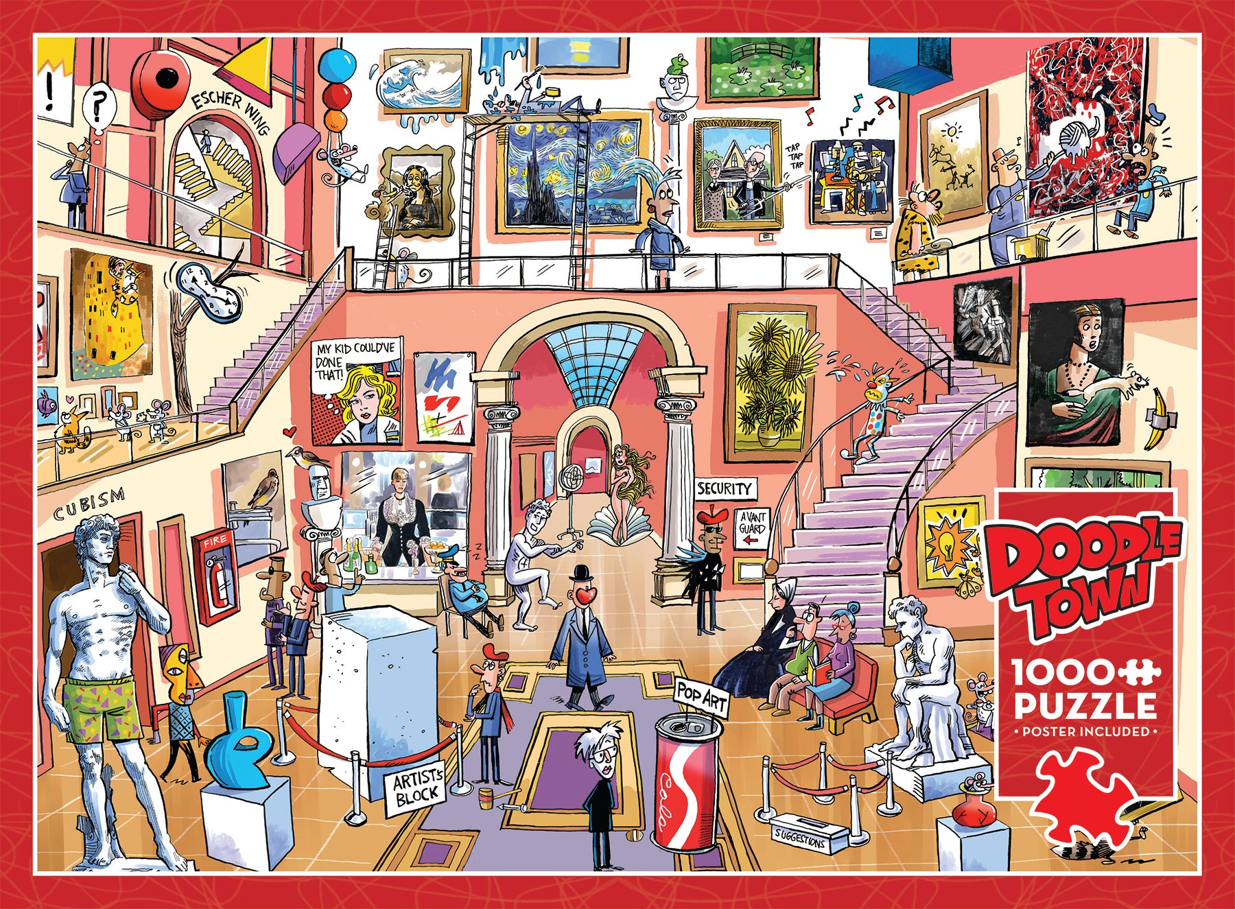 cobble-hill-1000-teile-puzzle-doodletown-museum-mischief image 4