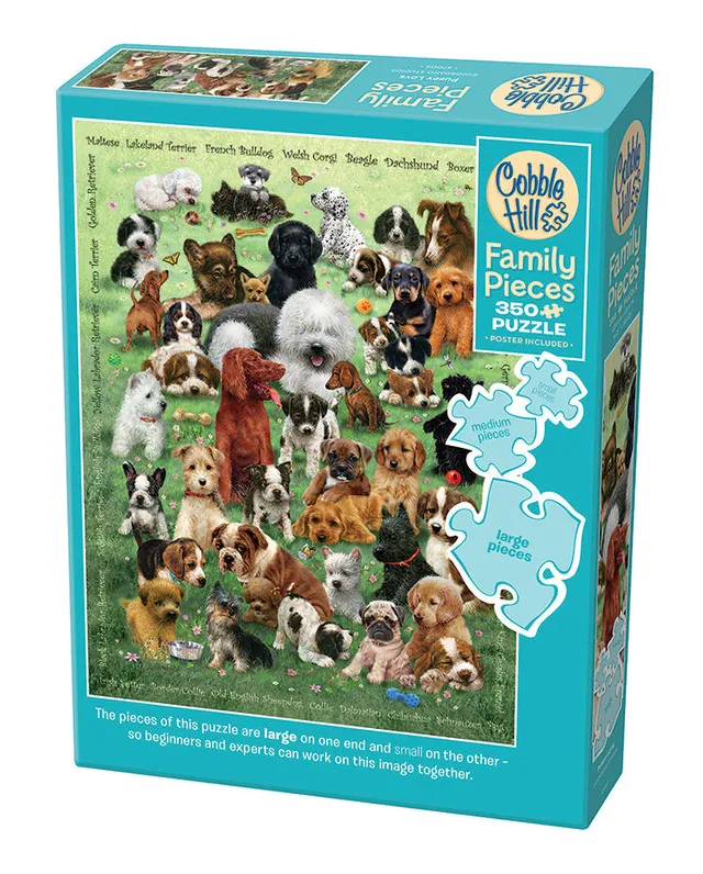 cobble-hill-puppy-love-puzzle-350-teile-welpen image 1