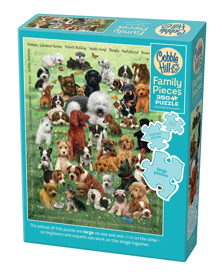 cobble-hill-puppy-love-puzzle-350-teile-welpen image 1
