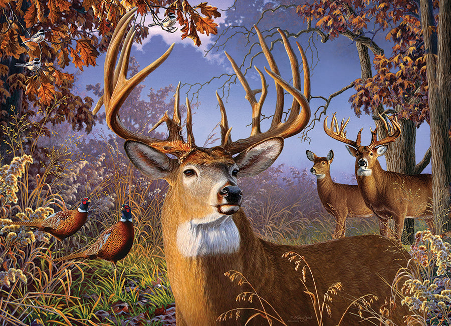 cobble-hill-500-piece-deer-and-pheasant-puzzle-500-teile-hirsch image 2
