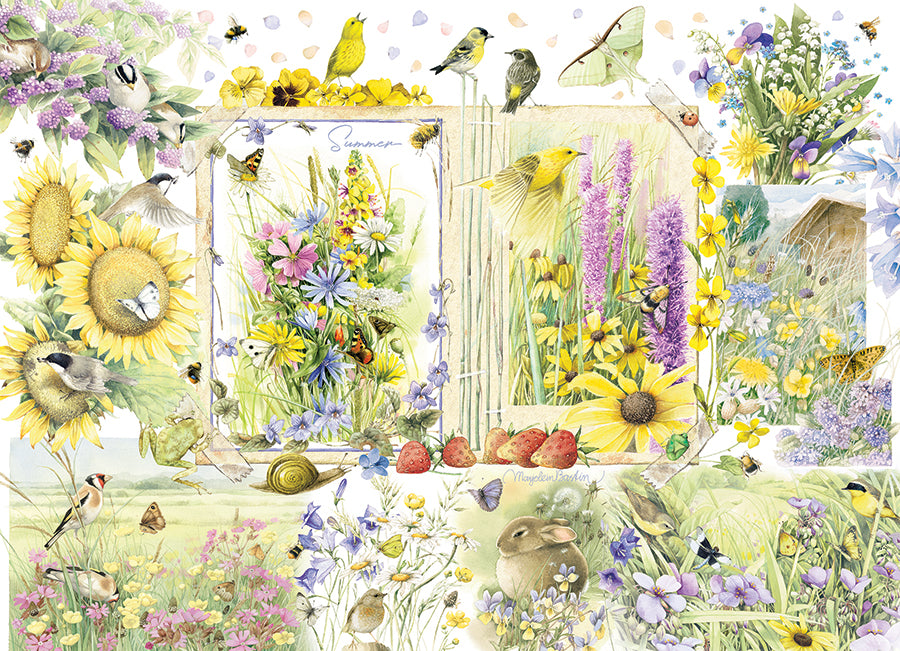 cobble-hill-1000-piece-nature-journal-summer-garten-puzzle image 2