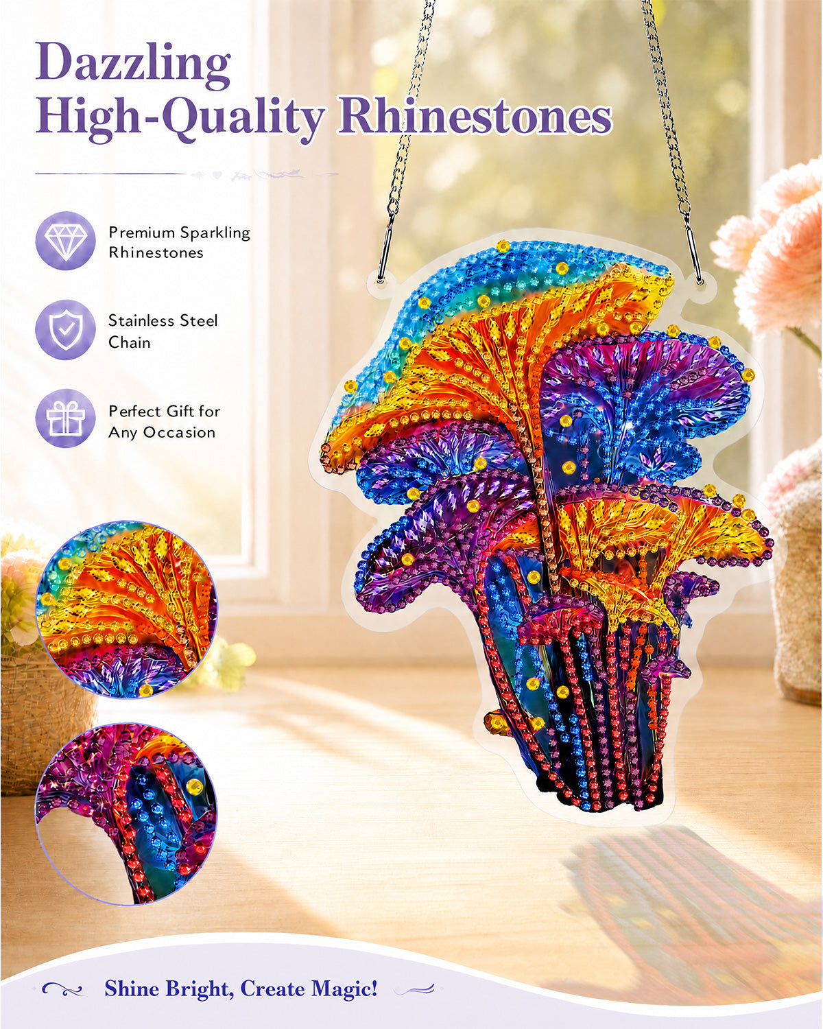 kaayee-suncatcher-fantasy-rainbow-mushrooms-diamond-art-set image 4