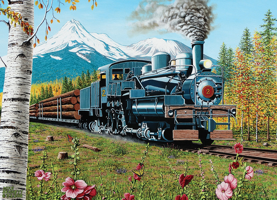 cobble-hill-lumbering-along-puzzle-1000-teile-eisenbahn-zug image 2