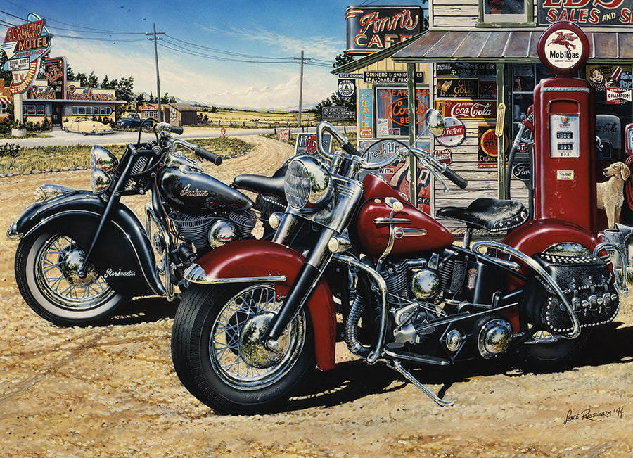 cobble-hill-two-for-the-road-puzzle-1000-teile-motorrad image 2