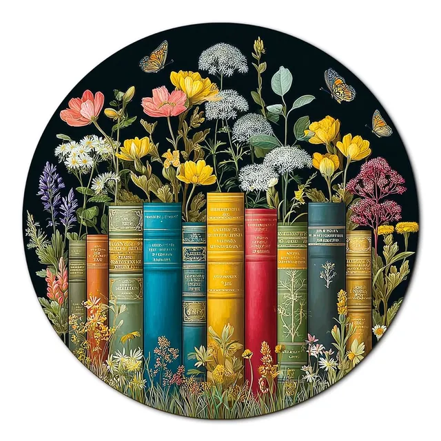 kaayee-flower-on-book-kartonpuzzle-1000-teile-eco-white-board-blumen image 1