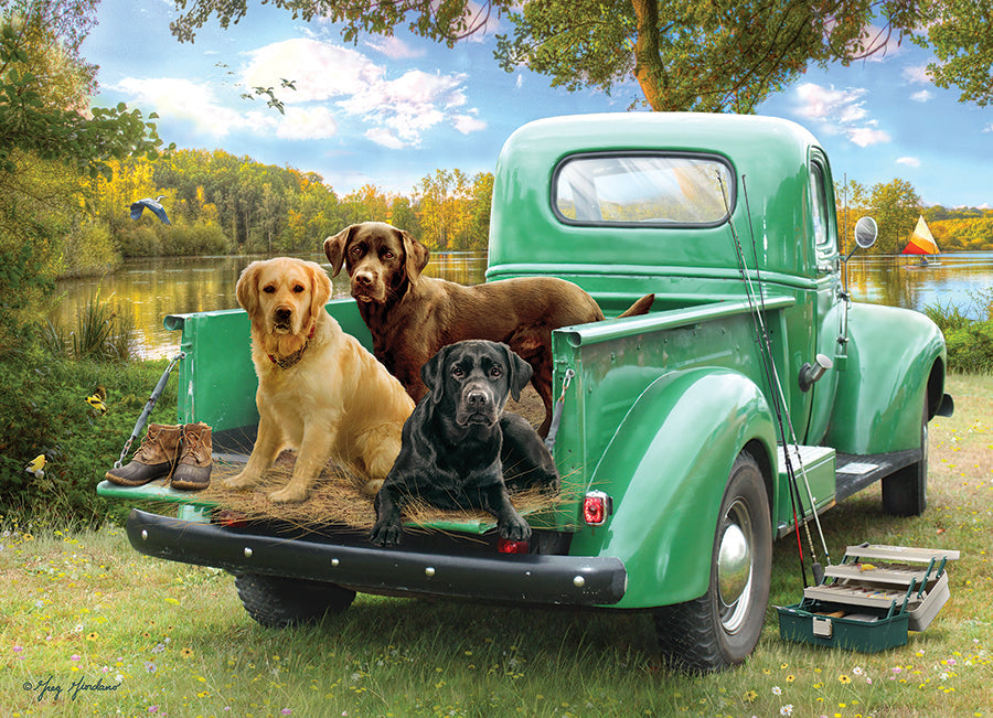 cobble-hill-let-s-go-fishing-puzzle-500-teile-hunde image 2