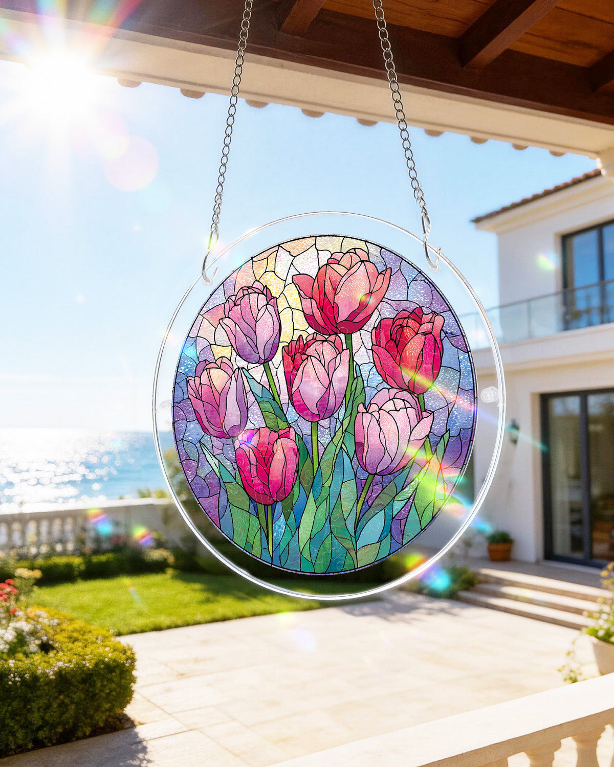 kaayee-suncatcher-puzzle-morning-glow-tulips-mittel-acryl image 8