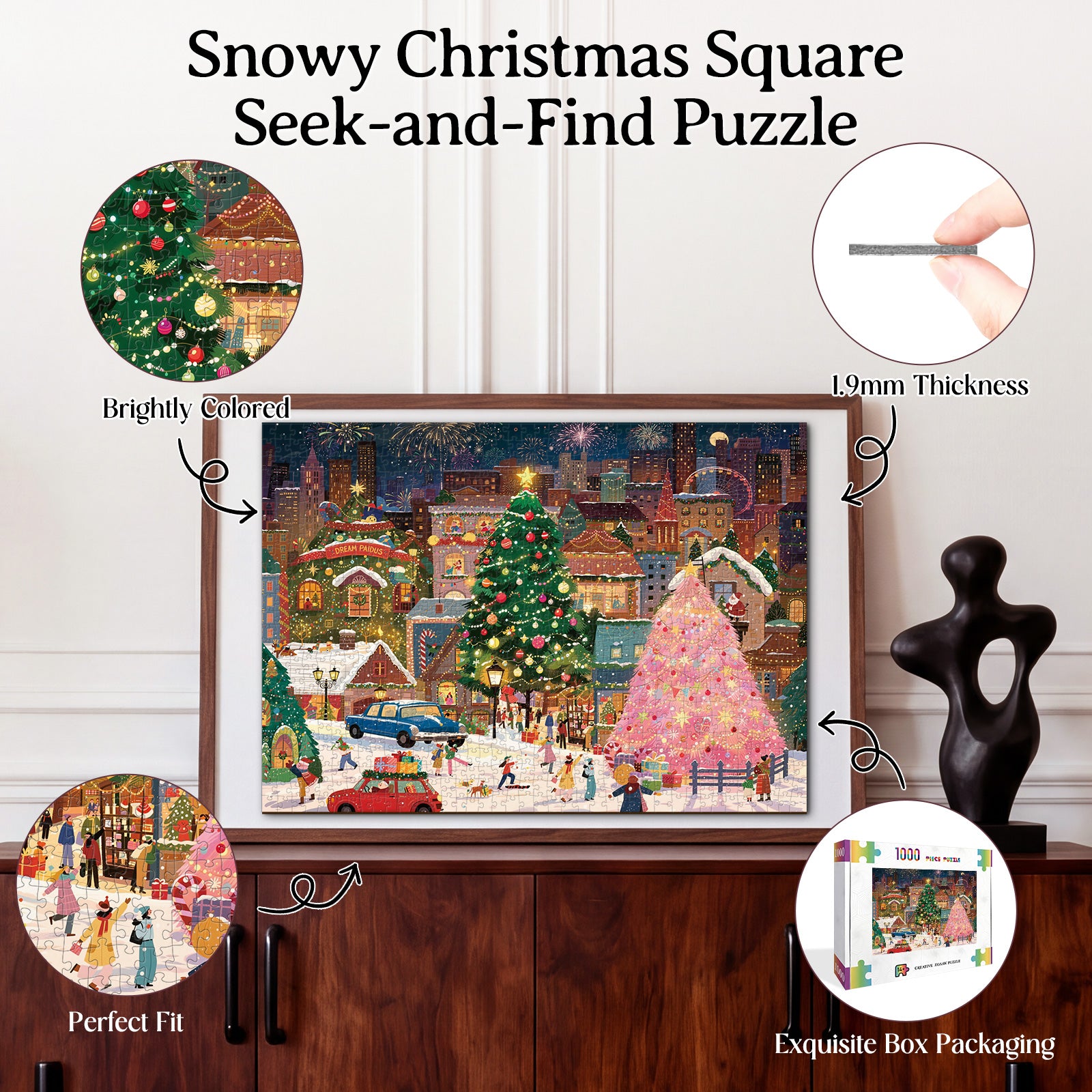kaayee-cardboard-puzzle-snowy-christmas-square-1000-teile-eco image 3