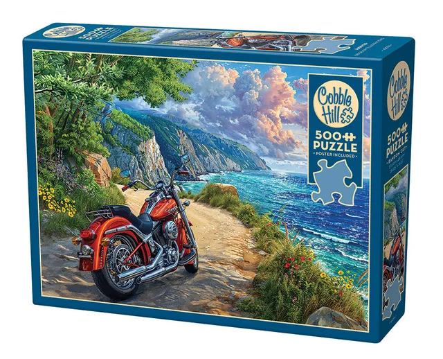cobble-hill-500-piece-arrived-puzzle-motorrad-k-ste image 1