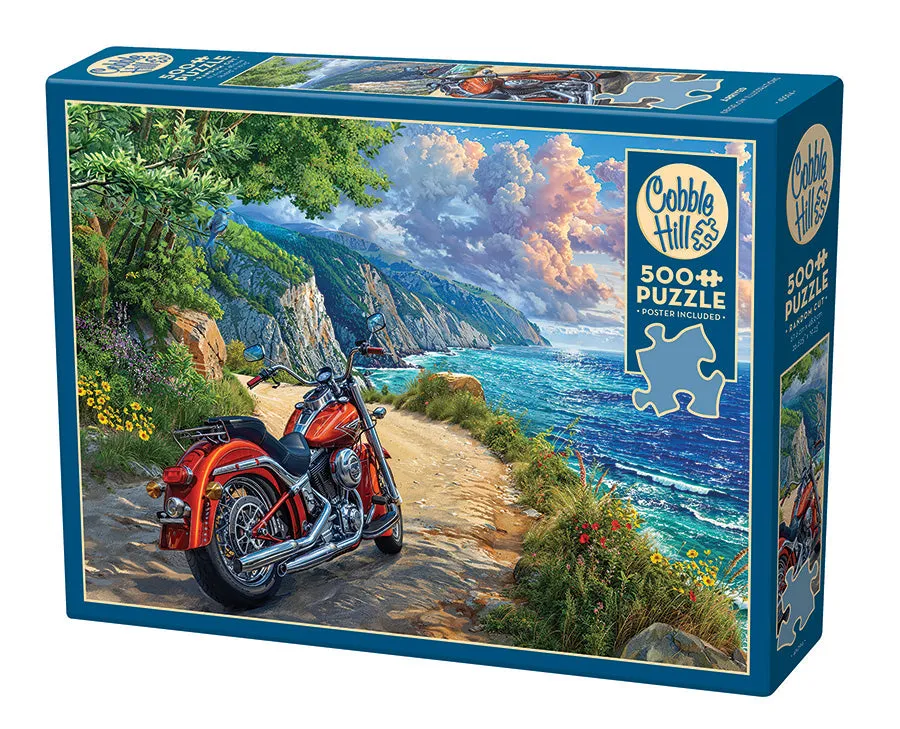 cobble-hill-500-piece-arrived-puzzle-motorrad-k-ste image 1