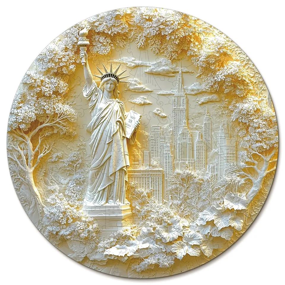 kaayee-statue-of-liberty-holzpuzzle-small-new-york image 1