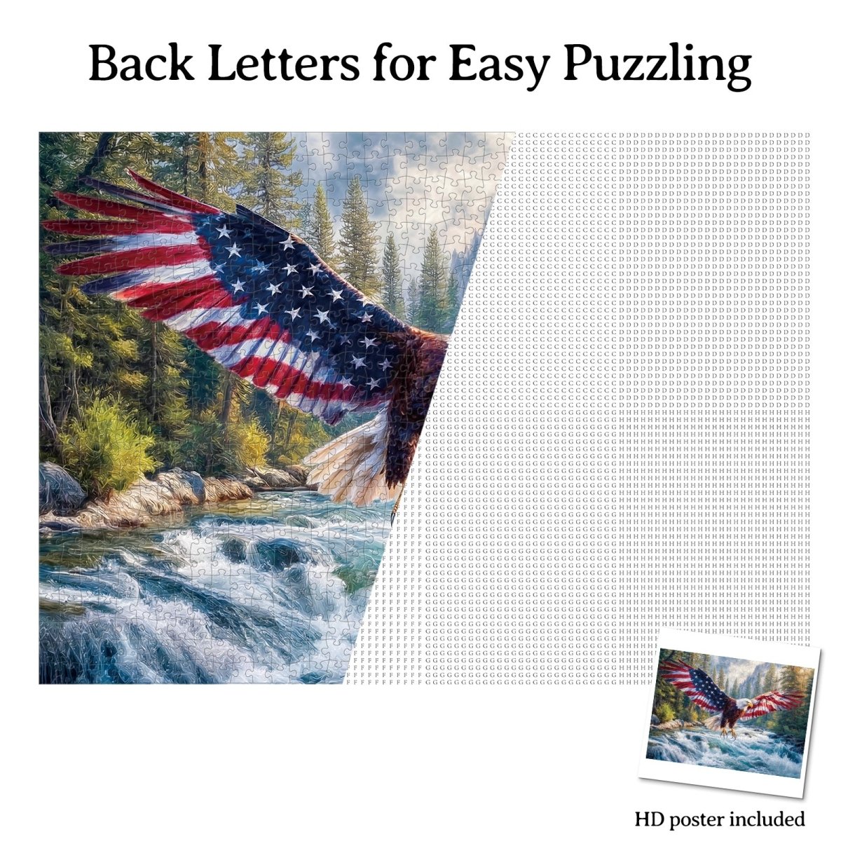 kaayee-flag-bald-eagle-2-1000-teile-puzzle-standard-adler image 7